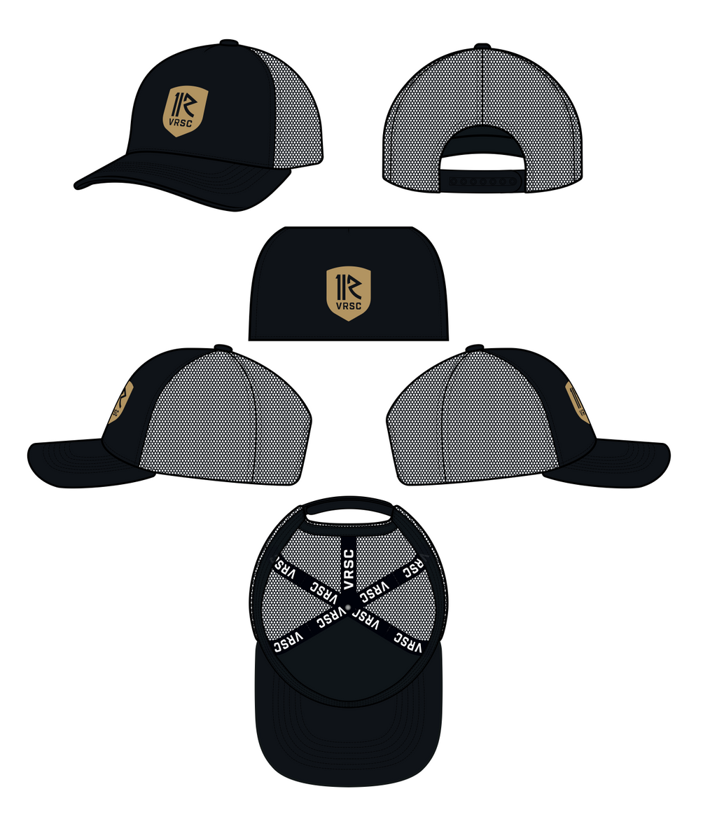Black/Gold Trucker